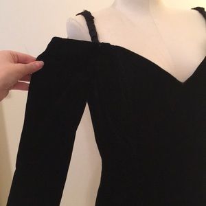 Gunne Sax velvet black dress